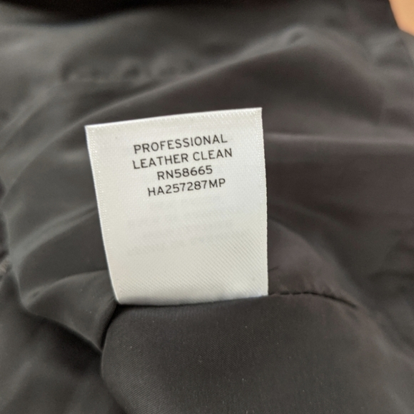 Halogen, black leather cocktail dress, size 6 Petite - Picture 10 of 10